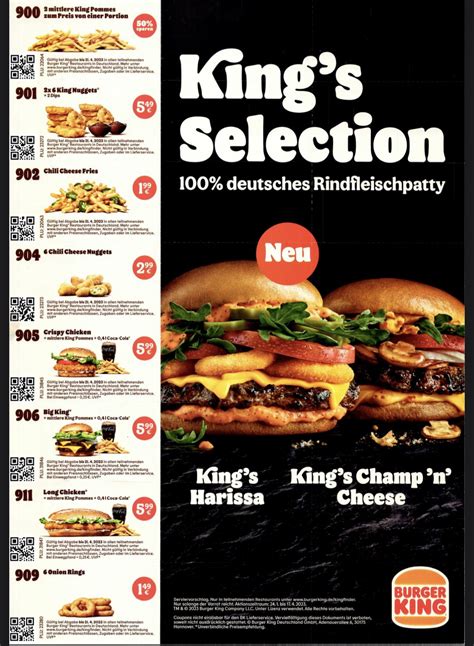 burger king preise aktuell